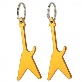 E Guitar Bottle Opener Keychain with Logo