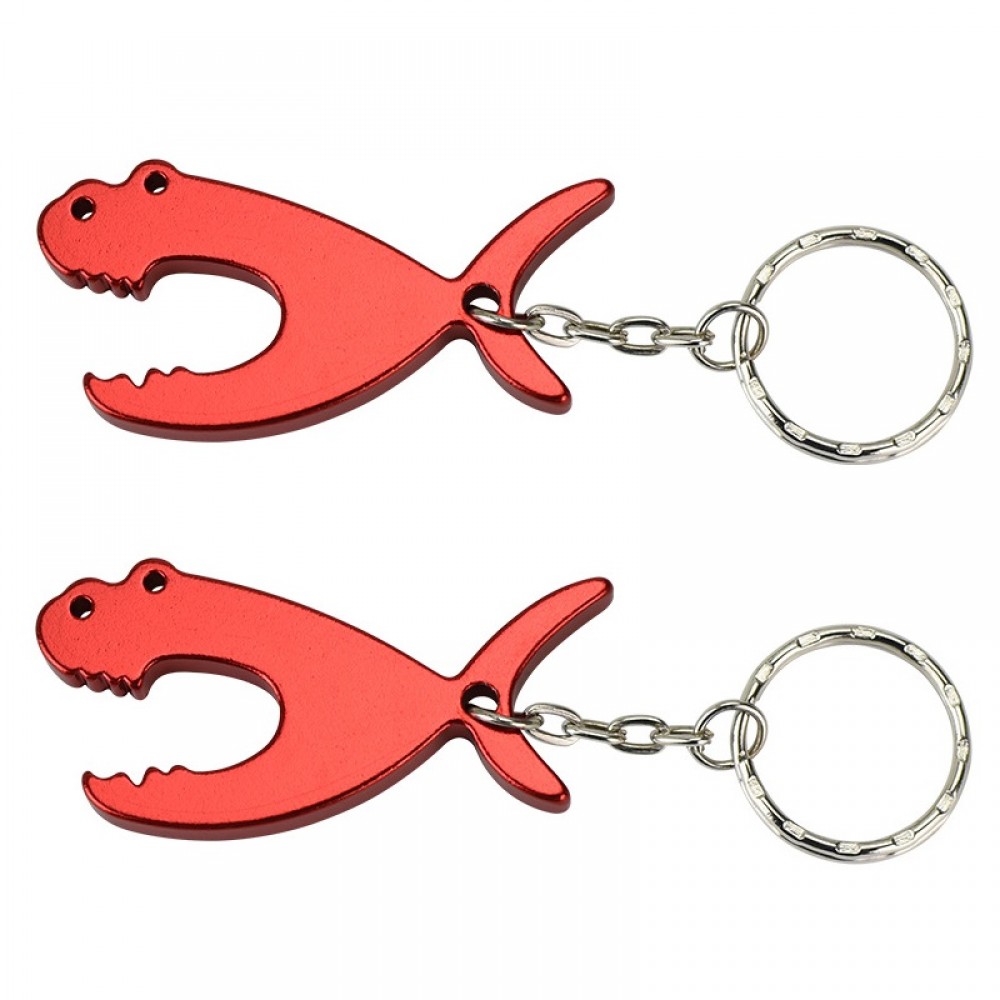 Shark Fish Shape Bottle Opener Keychain with Logo