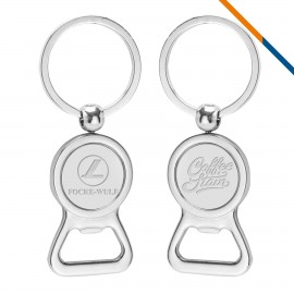 Promotional Pine Bottle Opener Keychain