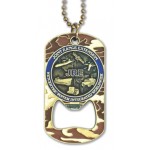 Die Cast Bottle Opener Dog Tag Logo Branded