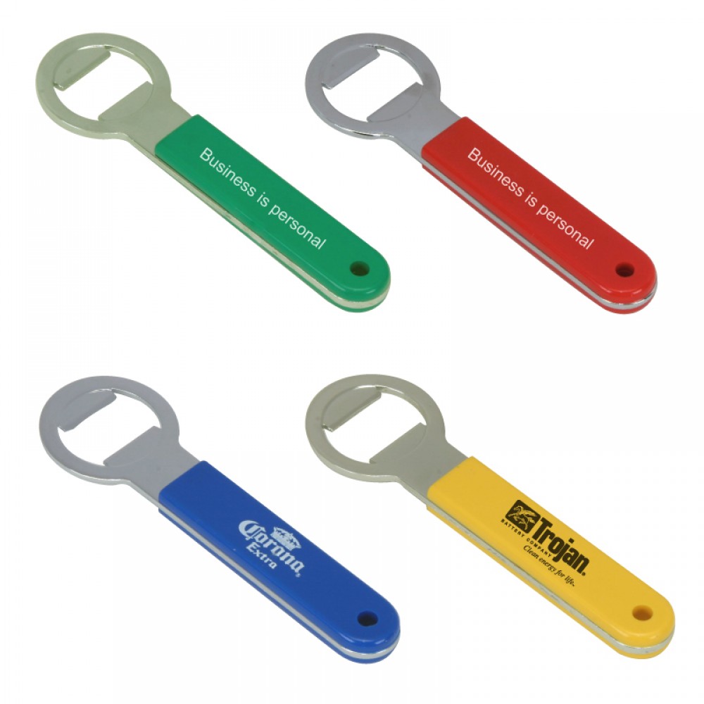 Metal Bottle Opener w/Large Handle with Logo Metal Bottle Opener w/Large Handle with Logo