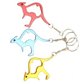 Hollow Kangaroo Bottle Opener Keychain with Logo  Hollow Kangaroo Bottle Opener Keychain with Logo