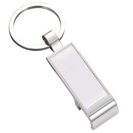 Rectangle Shape Bottle Opener Keychain with Logo  Rectangle Shape Bottle Opener Keychain with Logo
