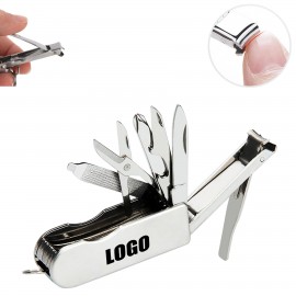 8 IN 1 Foldable Nail Clippers Tool Kit with Logo  8 IN 1 Foldable Nail Clippers Tool Kit with Logo