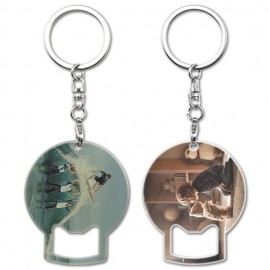 Personalized Style 5 Full Color Bottle Opener Keychain