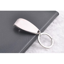 Hook Shaped Opener Key Chain with Logo
