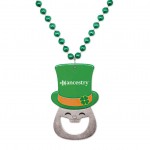 Promotional Leprechaun Bottle Opener Medallion Beads