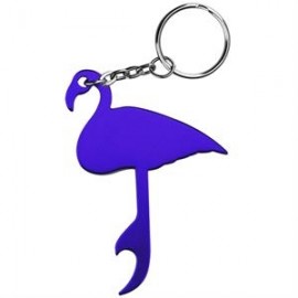 Flamingo Bird Bottle Opener Keychain with Logo