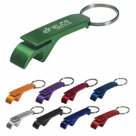 Aluminum Bottle/can Opener Key Ring with Logo  Aluminum Bottle/can Opener Key Ring with Logo