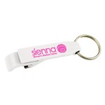 Logo Branded Bottle Opener w/ Key Ring