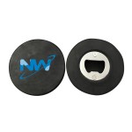 Hockey Puck Bottle Opener with Logo