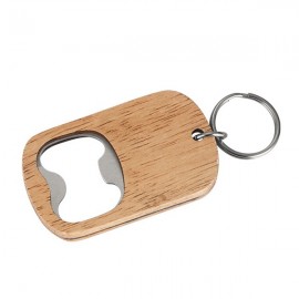 Wood Bottle Opener Keychain with Logo  Wood Bottle Opener Keychain with Logo