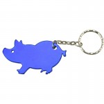 Customized Pig Bottle Opener Keychain