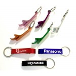 Promotional Deluxe Plain Aluminum Can and Bottle Opener w/ Key Ring
