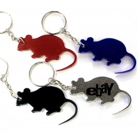Rat / Mouse Shape Bottle Opener w/Key Chain with Logo  Rat / Mouse Shape Bottle Opener w/Key Chain with Logo