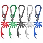 Personalized Palm Tree Shaped Bottle Opener Key Holder and Carabiner