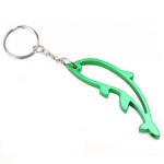 Hollow Dolphin Bottle Opener Keychain with Logo