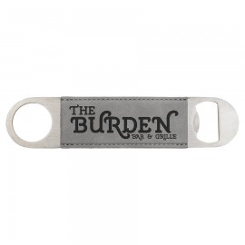 Leatherette Bottle Opener - BTTL05-09D with Logo