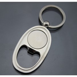Personalized Ellipse Bottle Opener Key Tag