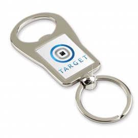 Stock Bottle Opener Key Chain (Photoart) with Logo  Stock Bottle Opener Key Chain (Photoart) with Logo