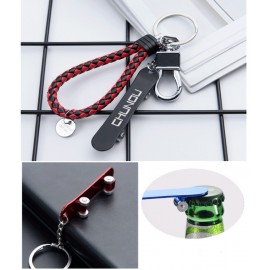 Skateboard Bottle Opener Key Chain with Logo