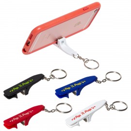 Logo Branded Pop 'N Prop Bottle Opener With Phone Stand  Logo Branded Pop
