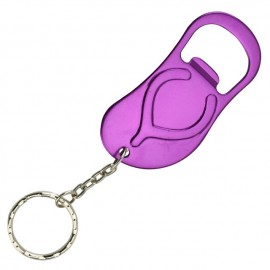 Flip Flop Sandal Bottle Opener Keychain with Logo