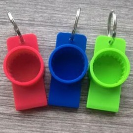Plastic Bottle Opener Keychain with Logo