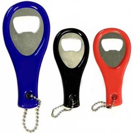 Plastic Tennis Racket Bottle Opener Keychain with Logo  Plastic Tennis Racket Bottle Opener Keychain with Logo