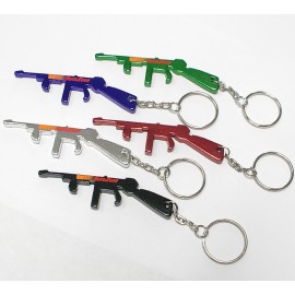 Rifle Shape Bottle Opener w/Key Chain with Logo