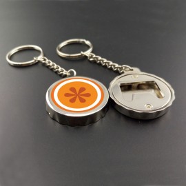 Quality Bottle Cap Shaped Metal Bottle Opener with Logo
