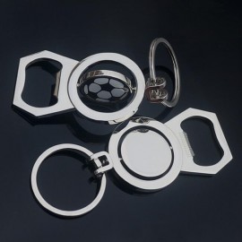 Bottle Opener Spinner Keychain with Logo