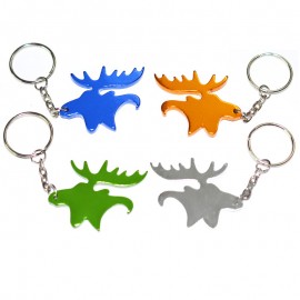 Moose Bottle Opener Keychain with Logo  Moose Bottle Opener Keychain with Logo