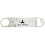 Leatherette Bottle Opener - BTTL05-19D with Logo