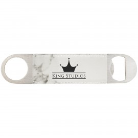 Leatherette Bottle Opener - BTTL05-19D with Logo