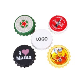 Bottle Cap Shaped Magnetic Opener with Logo