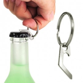 Mini Bottle Opener Keychain with Logo