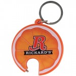 Customized Orange Bottle Opener Keychain