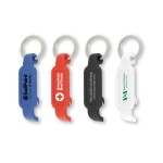 Logo Branded Bottle/Can Opener Key Ring (3/4"x2 1/2"x1/2")