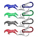 Horse Shape Bottle Opener w/Key Chain & Carabiner with Logo