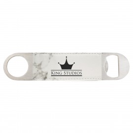 Marble Leatherette Bottle Opener with Logo