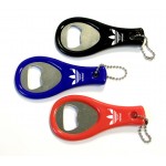 Tennis Racket Shape Bottle Opener with Key Chain with Logo