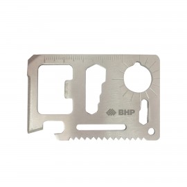 Personalized Survival Pocket Card With Bottle Opener