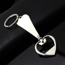 Love Heart Bottle Opener Keychain with Logo