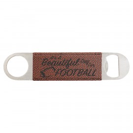 Leatherette Bottle Opener - BTTL05-02D with Logo
