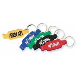 Solid Color Bottle Opener Key Ring with Logo  Solid Color Bottle Opener Key Ring with Logo