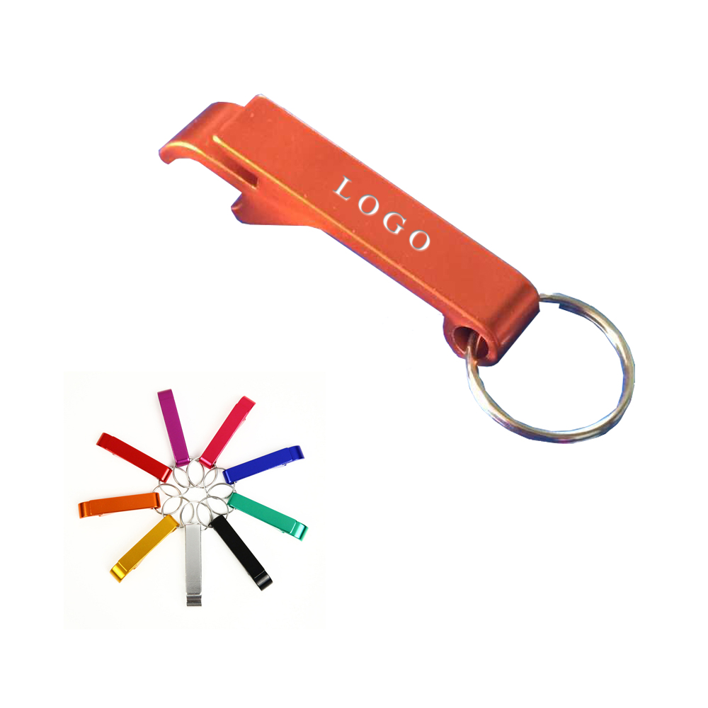 Aluminum Bottle Opener Keychain Custom Printed