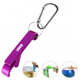 Multi Aluminum Bottle Opener Carabiner with Logo  Multi Aluminum Bottle Opener Carabiner with Logo
