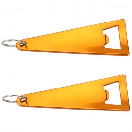 Logo Branded Triangle Bottle Opener Keychain