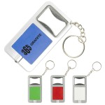 Logo Branded Bottle Opener LED Flashlight Keychain
